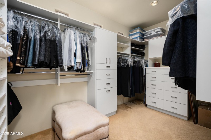 Primary closet