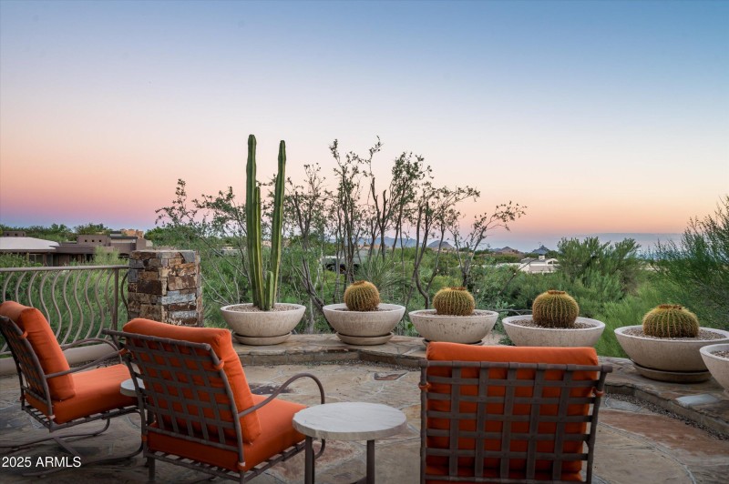 Sunset view patio