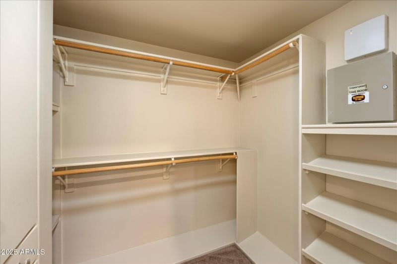 Primary walk-in closet