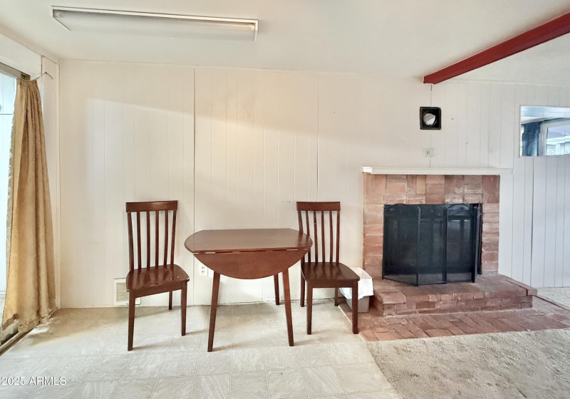 44-Dining Fireplace