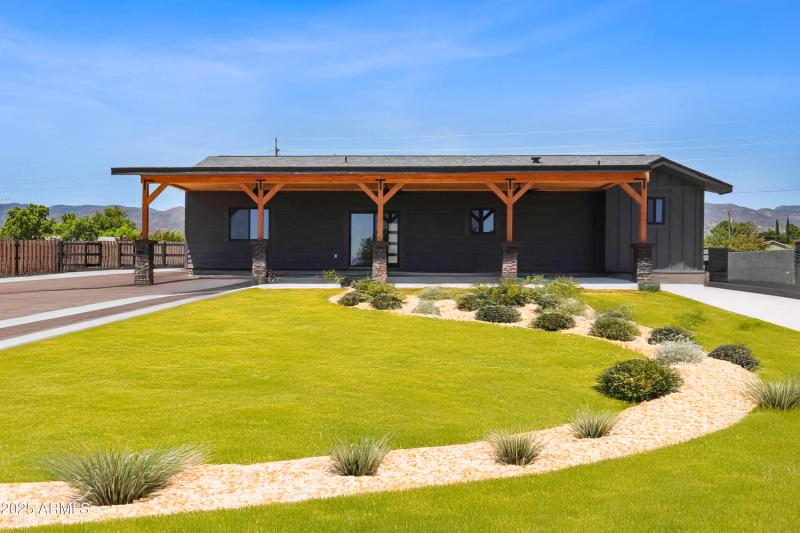 Back Patio with Landscaping Inspiration