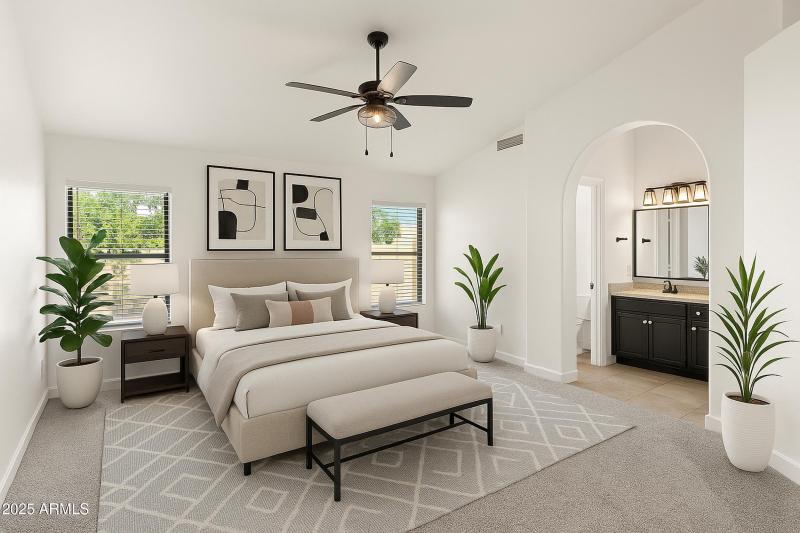 Primary Suite Staged