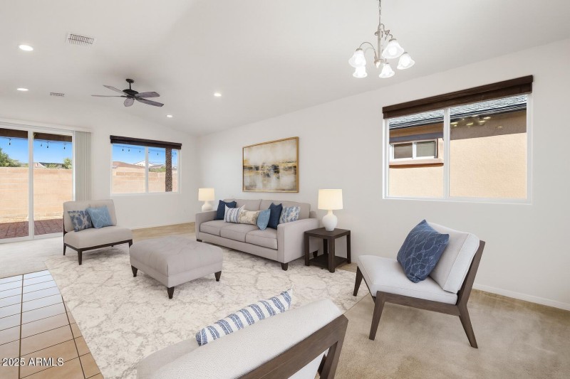 Great Room Virtually Staged