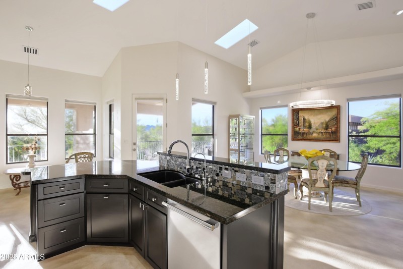 Looking out at Dining