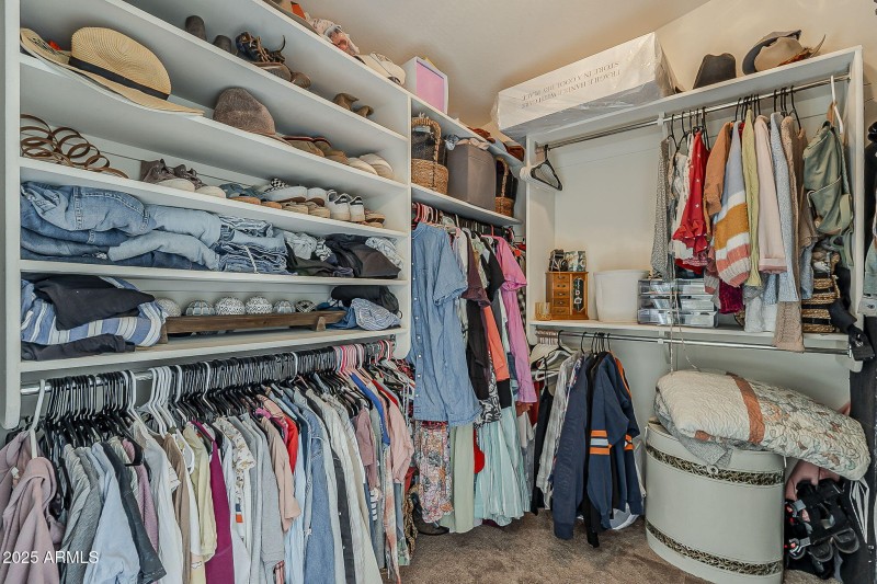 Primary closet