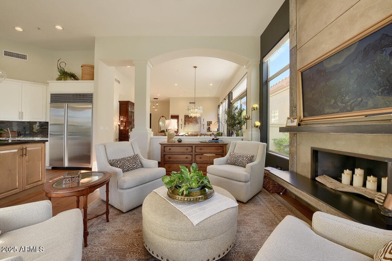 Intimate Gathering Space Around the Fire