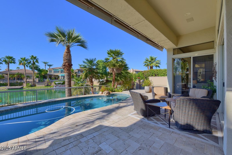 Travertine Patio Throughout