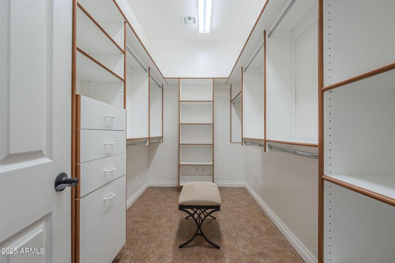 Primary closet