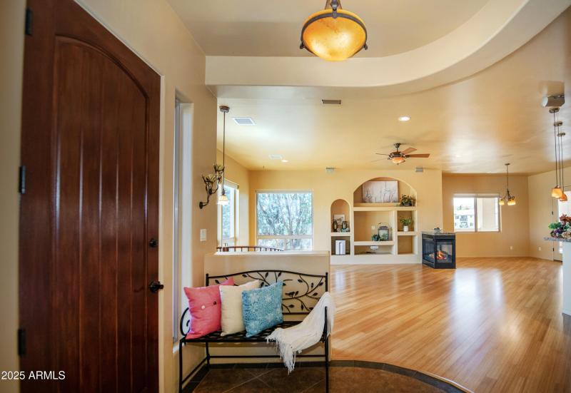 Tiled foyer