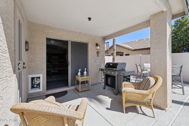 Covered patio