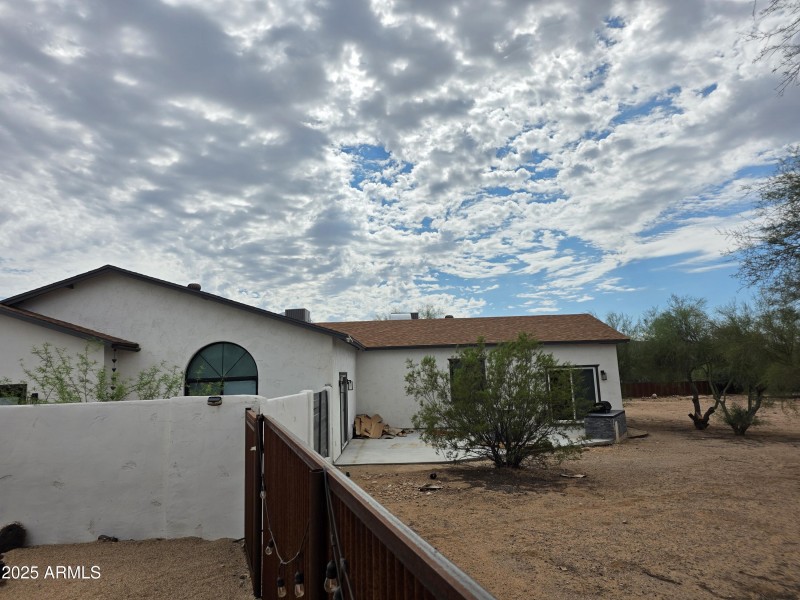 RV Parking and RV gate view to home