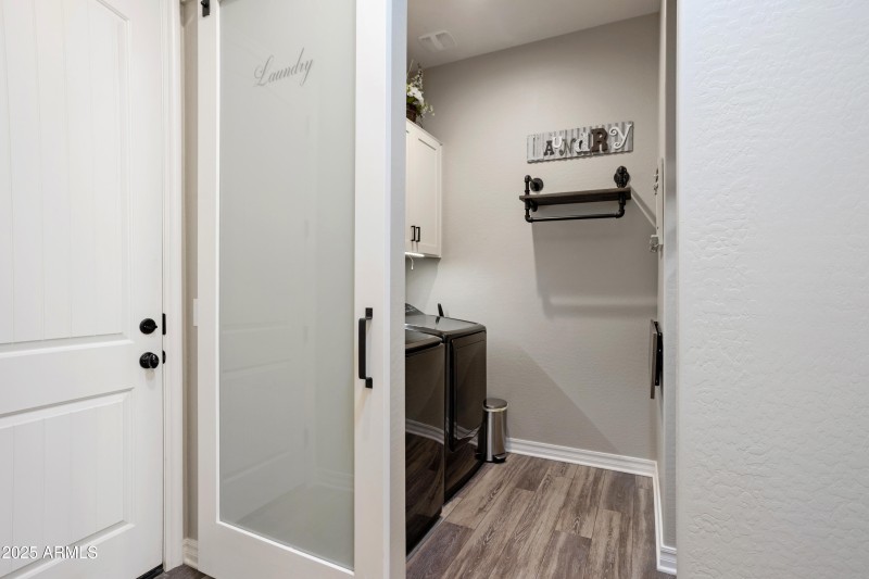 Laundry Room with Barn Door