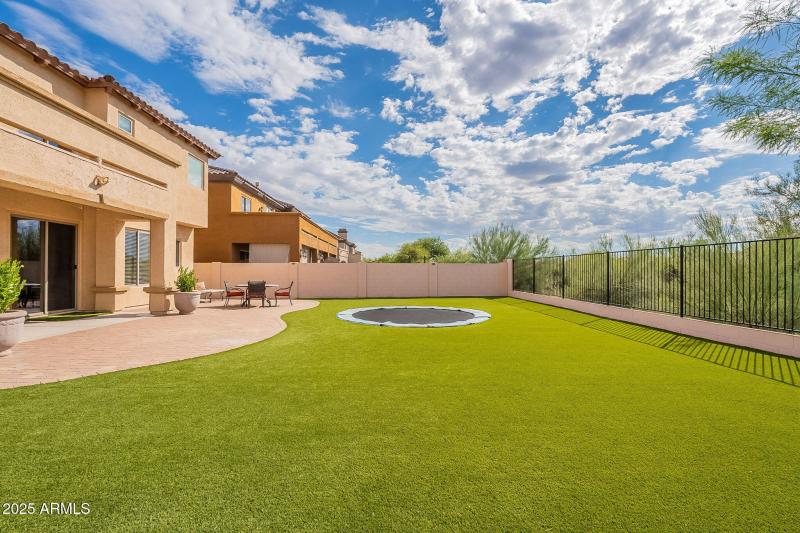 Large back yard