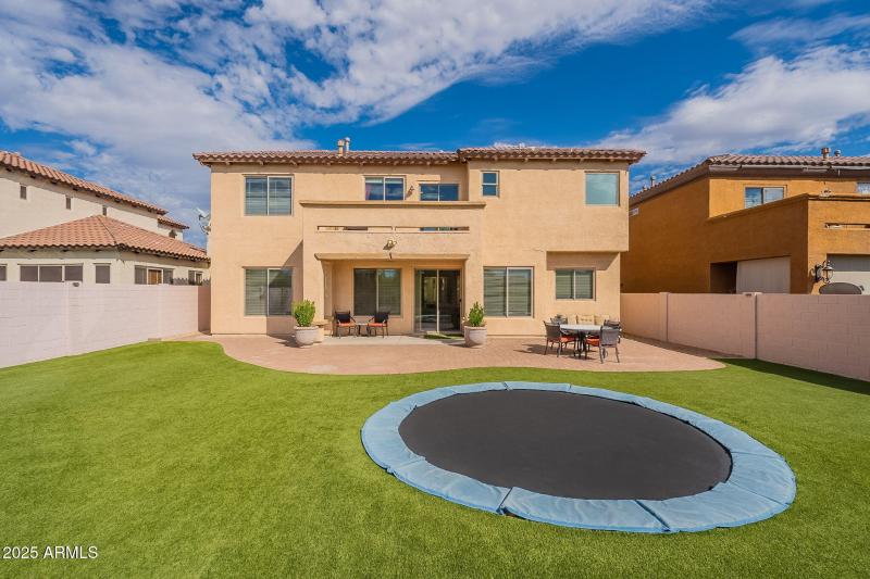 Large back yard