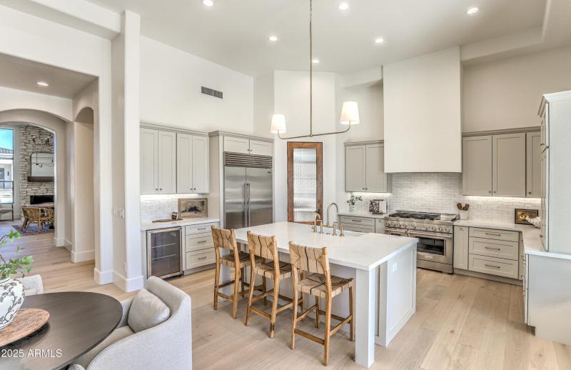 Kitchen toward dining