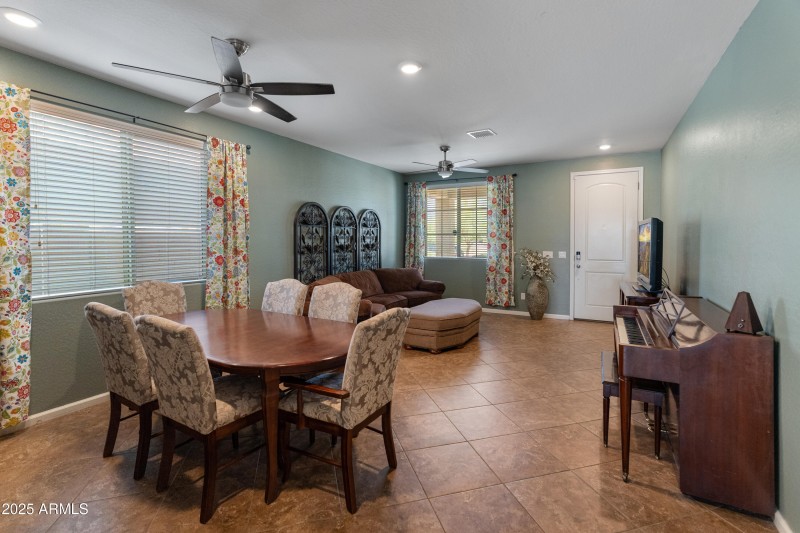 Looking to front door