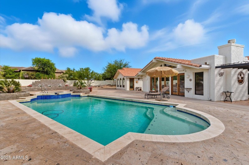 Large custom heated pool