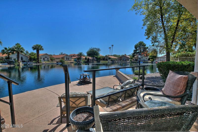 Waterfront view from patio