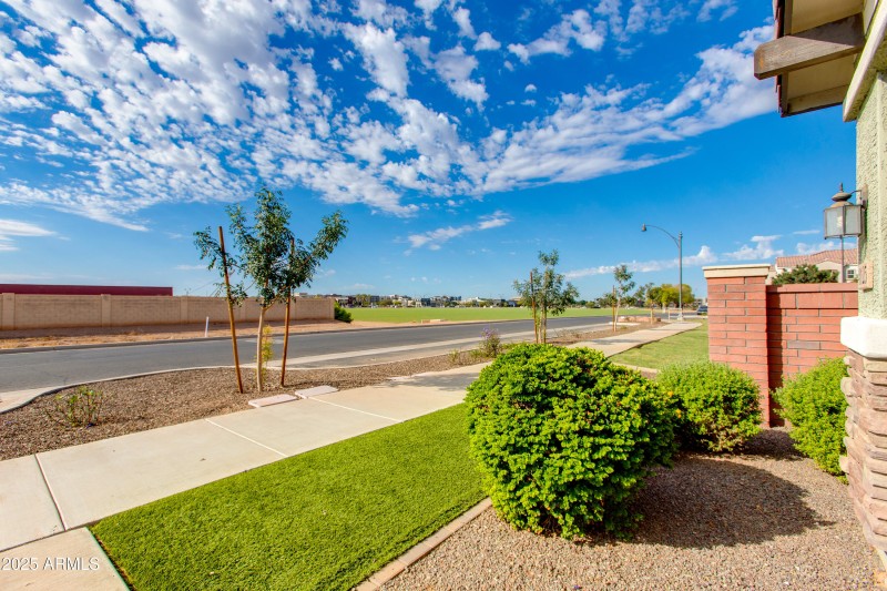 Open views from front patio