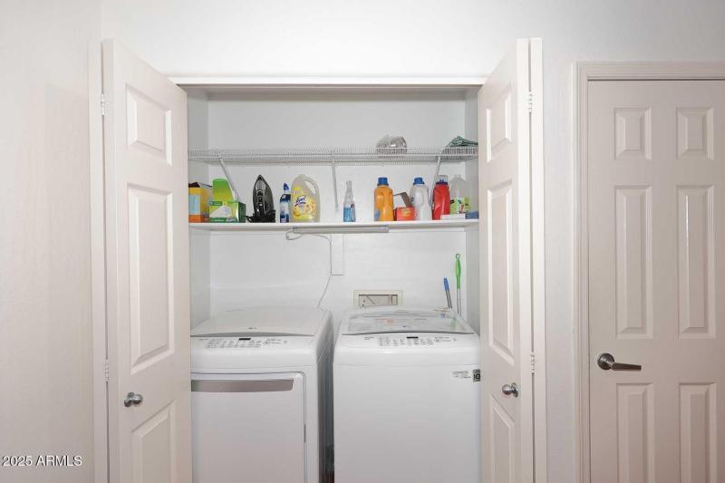 Laundry in kitchen