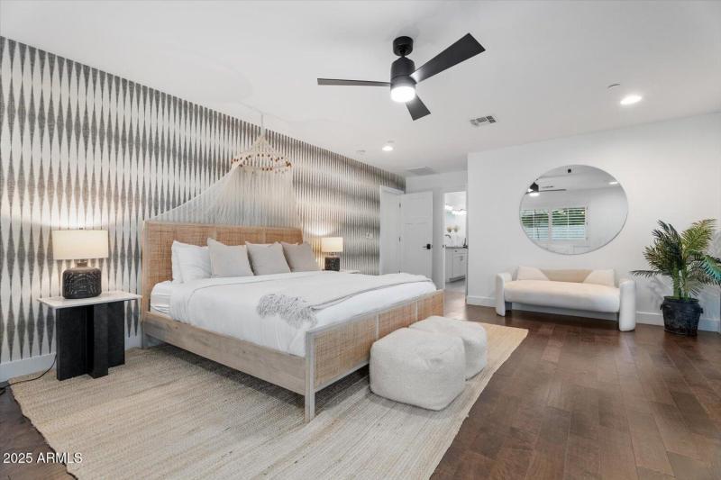 Generous luxury primary suite