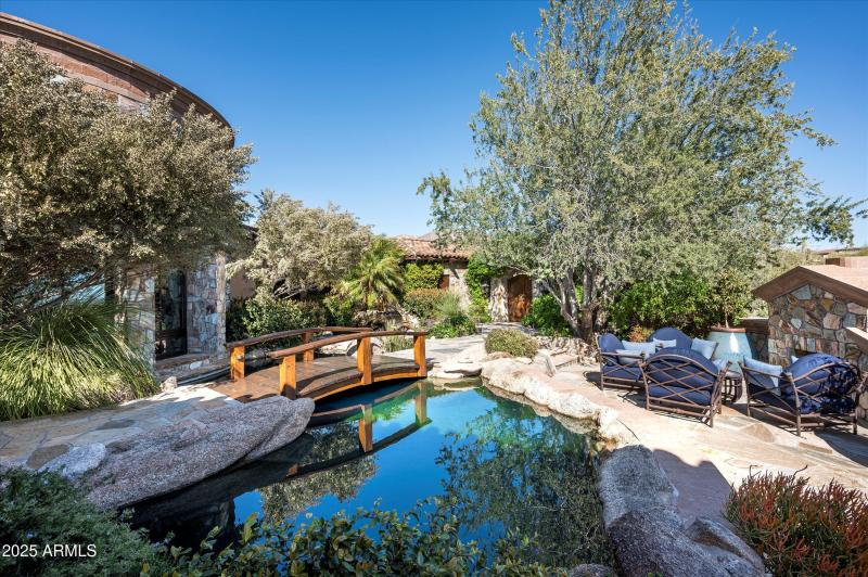 Koi Ponds and Bridge