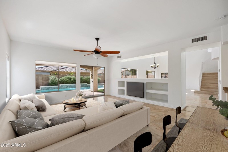 Family Room-Virtually Staged