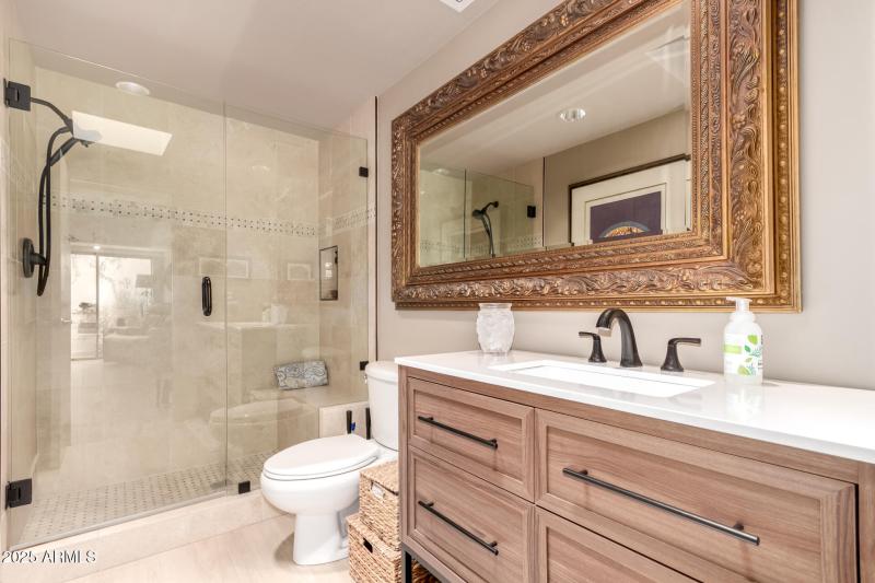 Bathroom #2 w/ Walk in Tile Shower