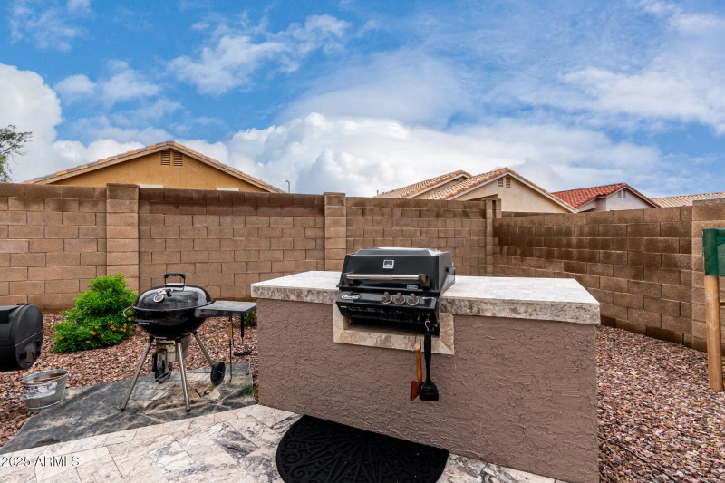 Built in BBQ