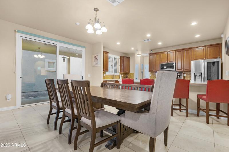 Dining in Kitchen