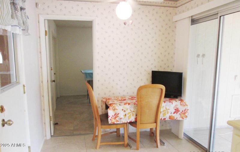 Breakfast nook to Laundry Room
