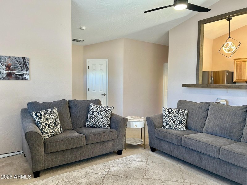 Large Living w pass window from Kitchen