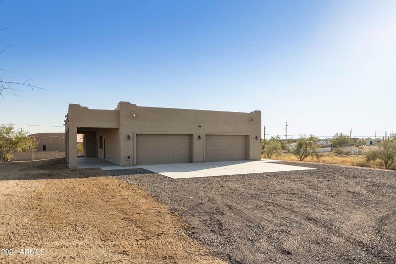 Garage side view close