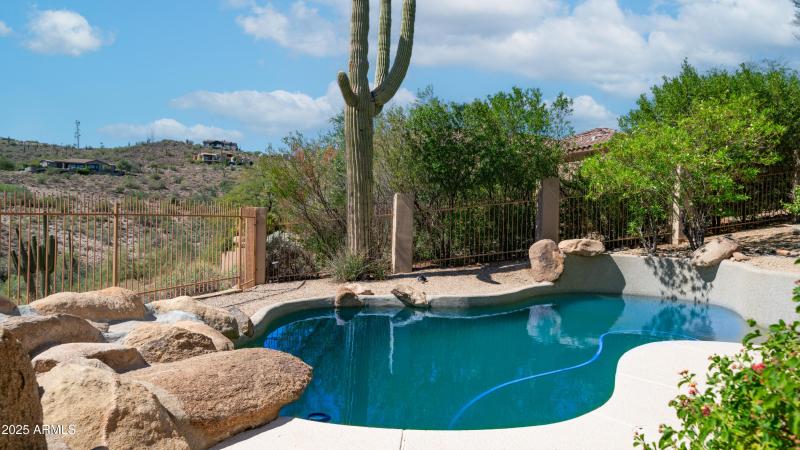 Pool with boulders