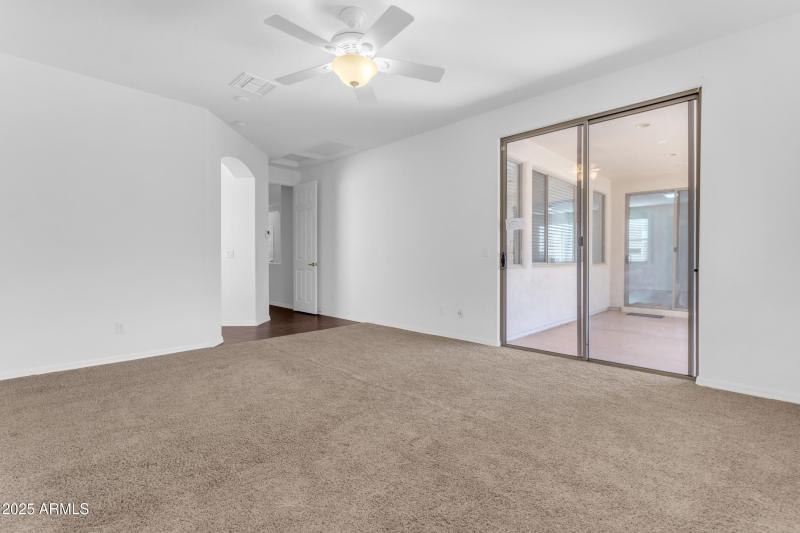 Primary room off patio