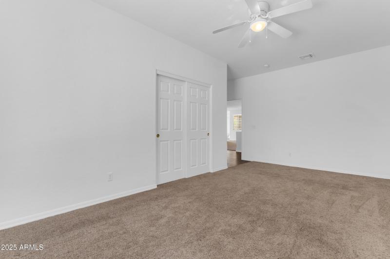 Bonus room with closet