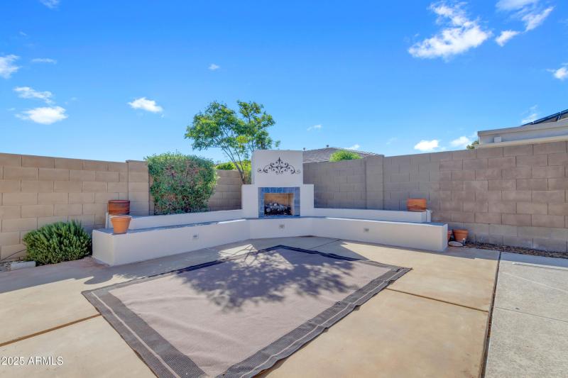 Wood burning fireplace