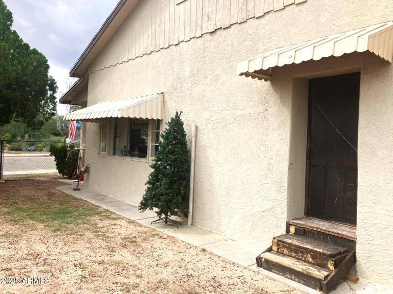 Side yard - Kitchen door