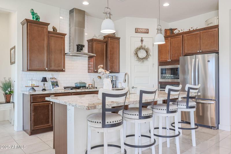 Staggered Maple Cabinets