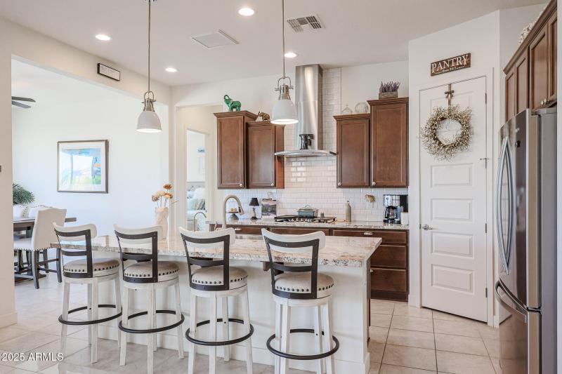 Granite Counters & Tiled Backsplash
