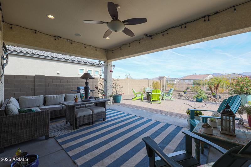Large covered patio