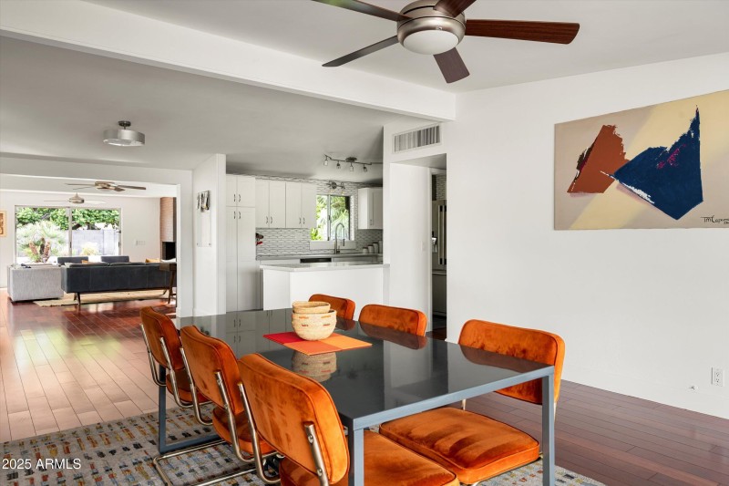 Dining room looking to kitchen