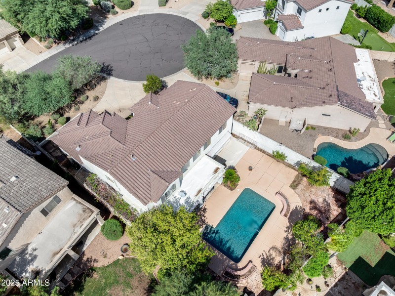 Aerial View of Backyard