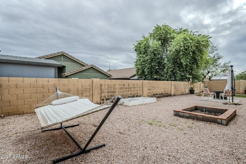 East facing Yard