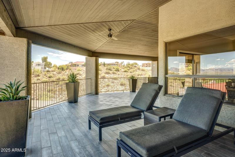 Deep Covered Patio with Plenty of Space