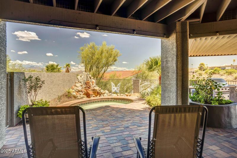 Downstairs Patio Spool Area