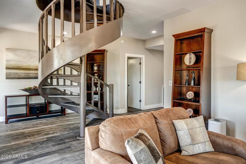 Spiral Stairs to Flex Space