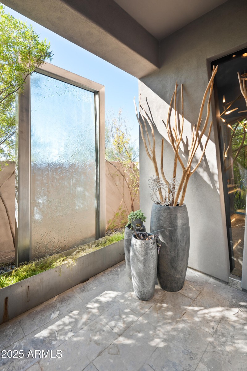 Contemporary Glass Water Feature