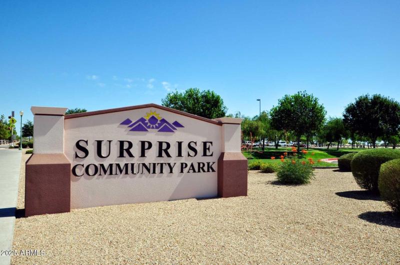 Surprise Community Park Sign