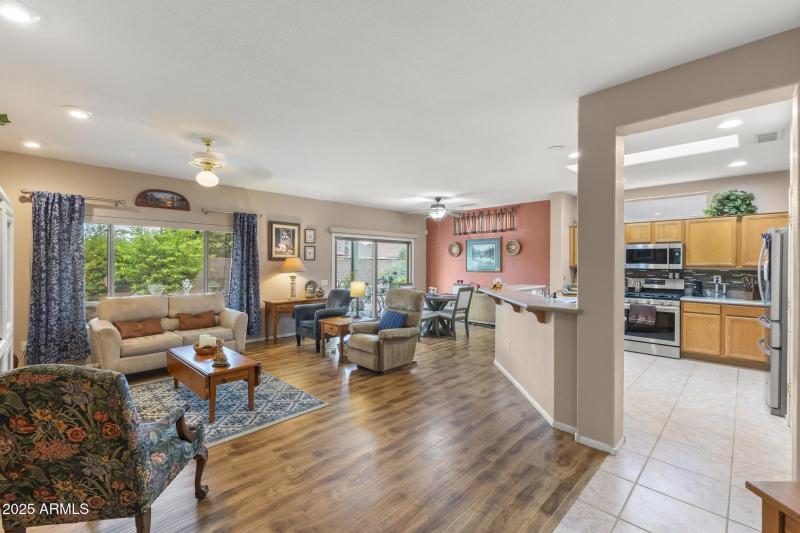 Entry into Spacious Living